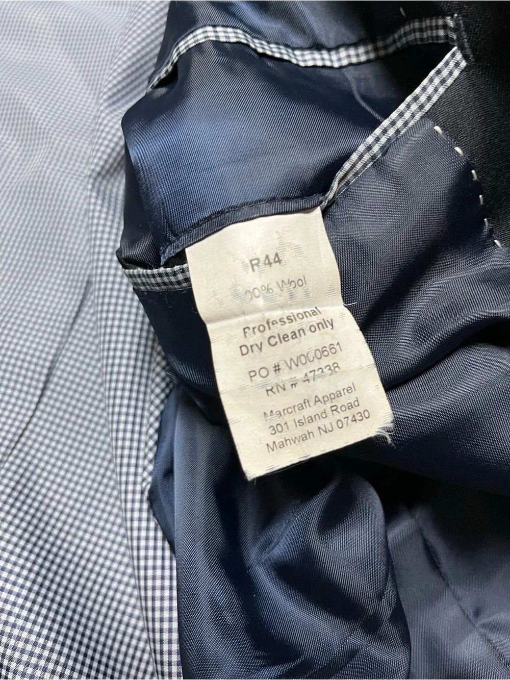 Tommy Hilfiger wool 44 R Classic Navy Men's Blazer